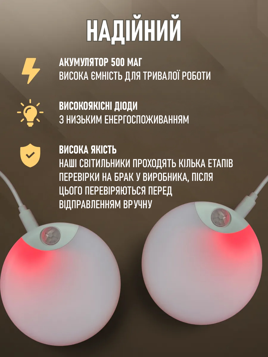 Cвітильник з датчиком руху