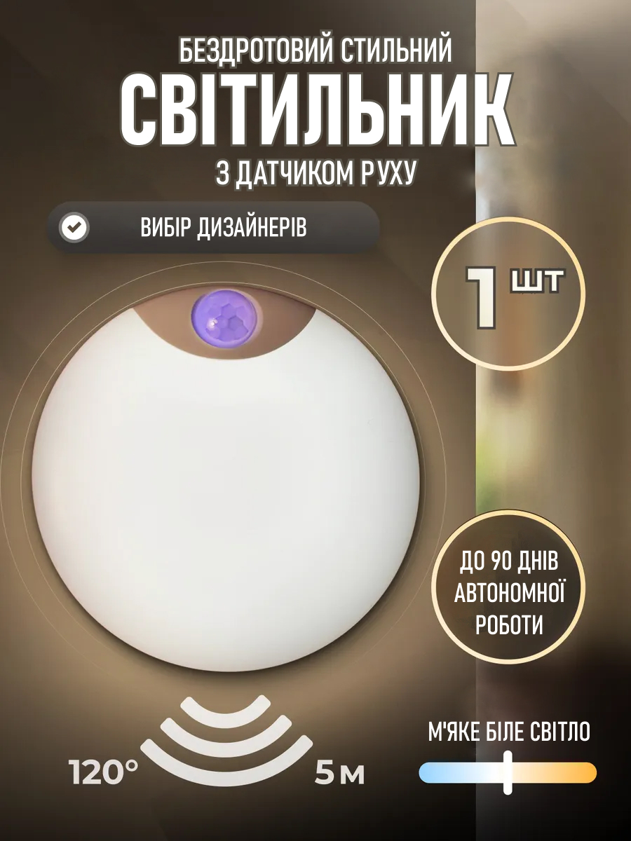 Cвітильник з датчиком руху